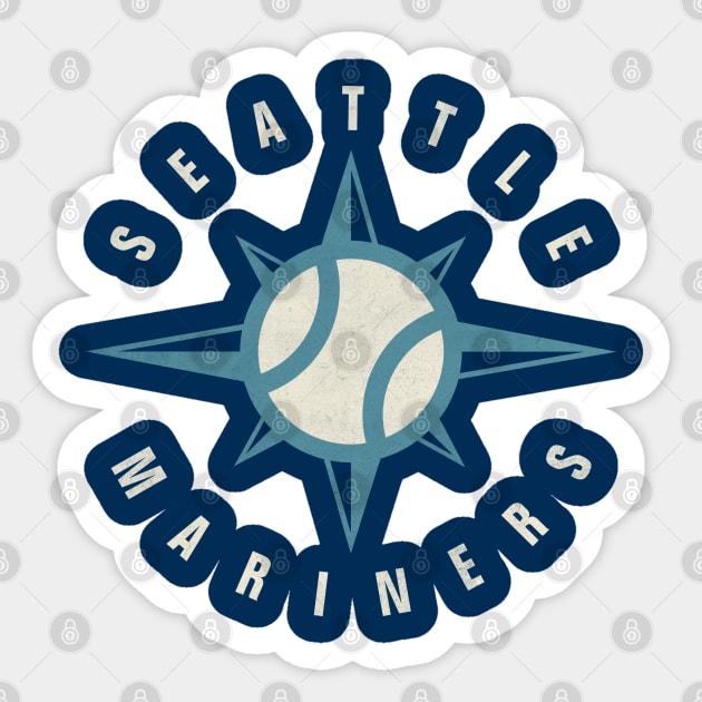 Seattle Mariners 2 by Buck Tee Sticker by Buck Tee